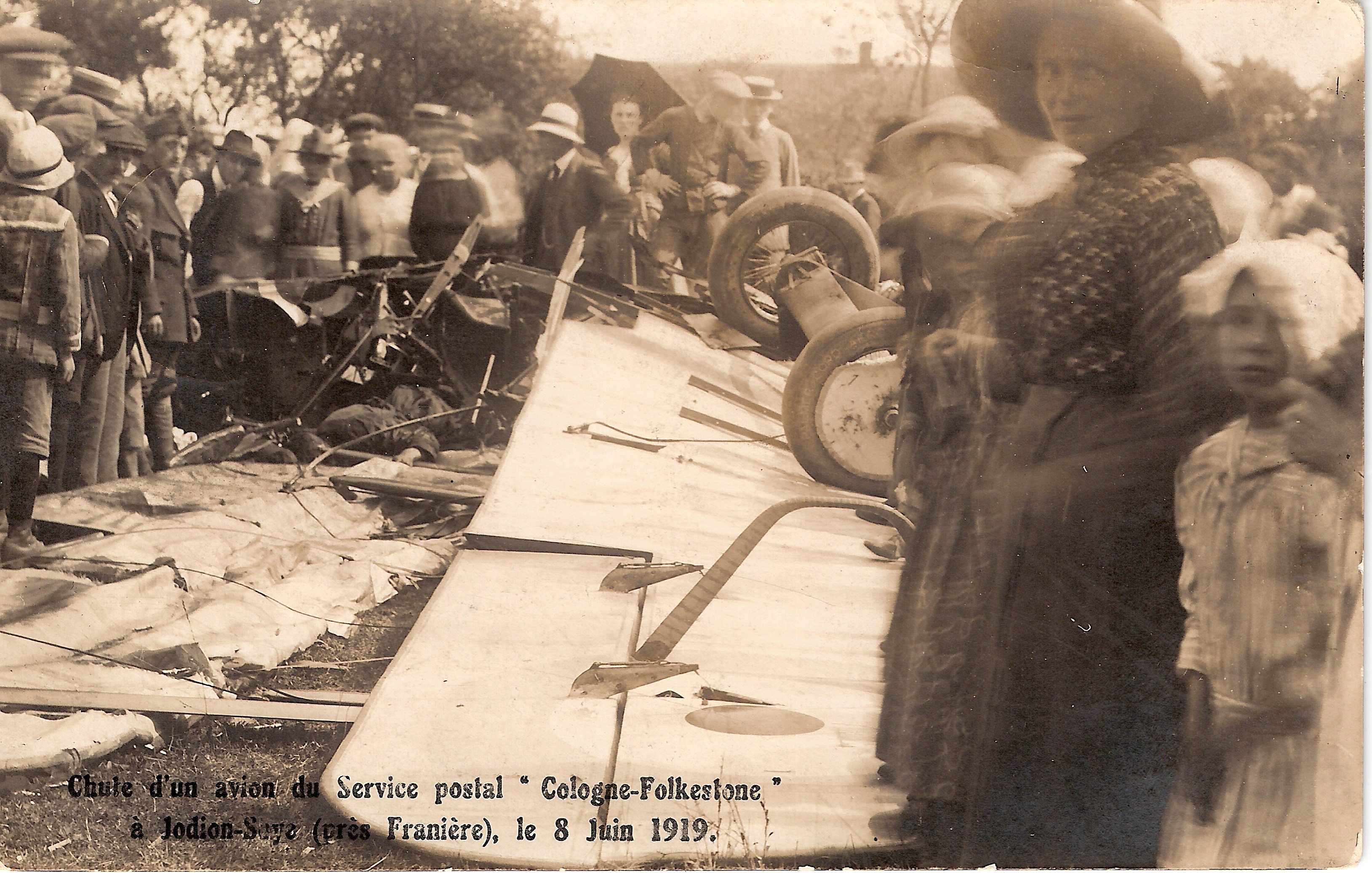 Chute d'un avion du service postal « Cologne - Folkestone » le 8 juin 1919